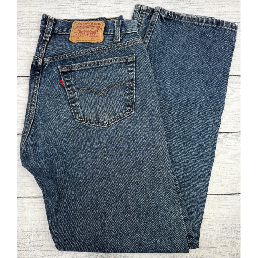 Vintage Levis 501 Jeans Mens 34x32 (31x30) Blue Denim Button Fly Made in USA